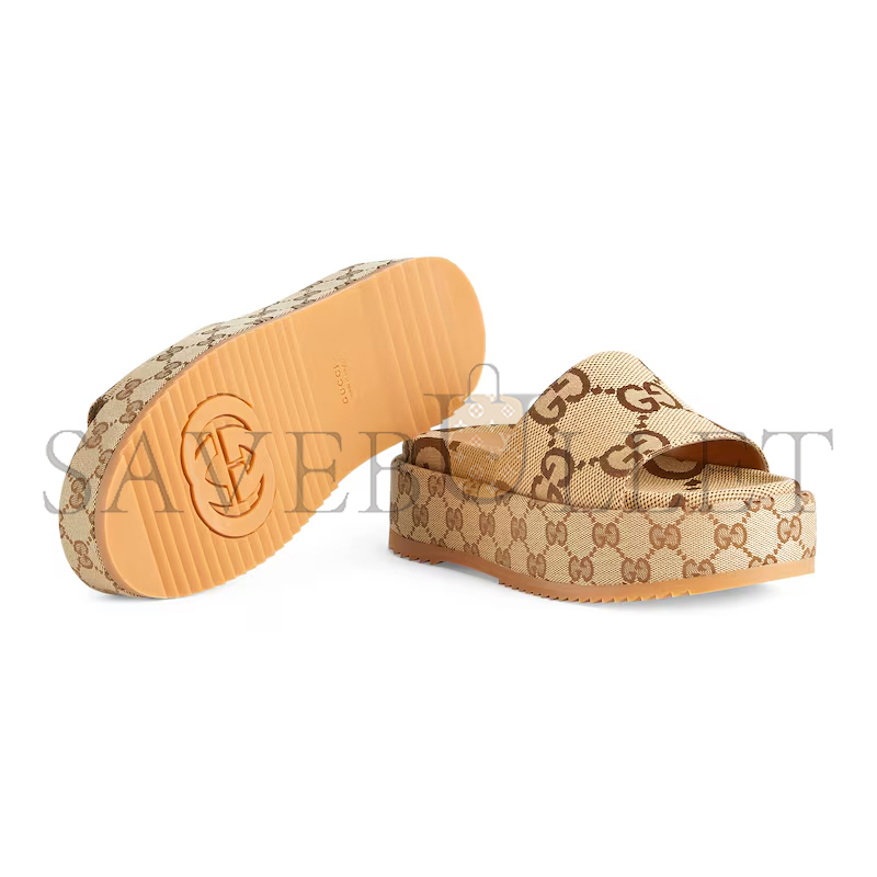 GUCCI WOMEN'S PLATFORM SLIDE SANDAL 623212